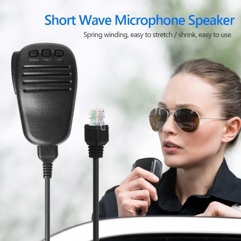 Microfone portátil alto-falante onda curta para yaesu ft-817 ft-857 ft897 ft-450 ft-891 FT-817ND walkie talkie rádio mic