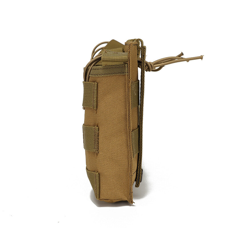 Bolsa de cartucho Triple, chaleco táctico MOLLE, accesorio, bolsa de almacenamiento de intercomunicador akm4, bolsa colgante