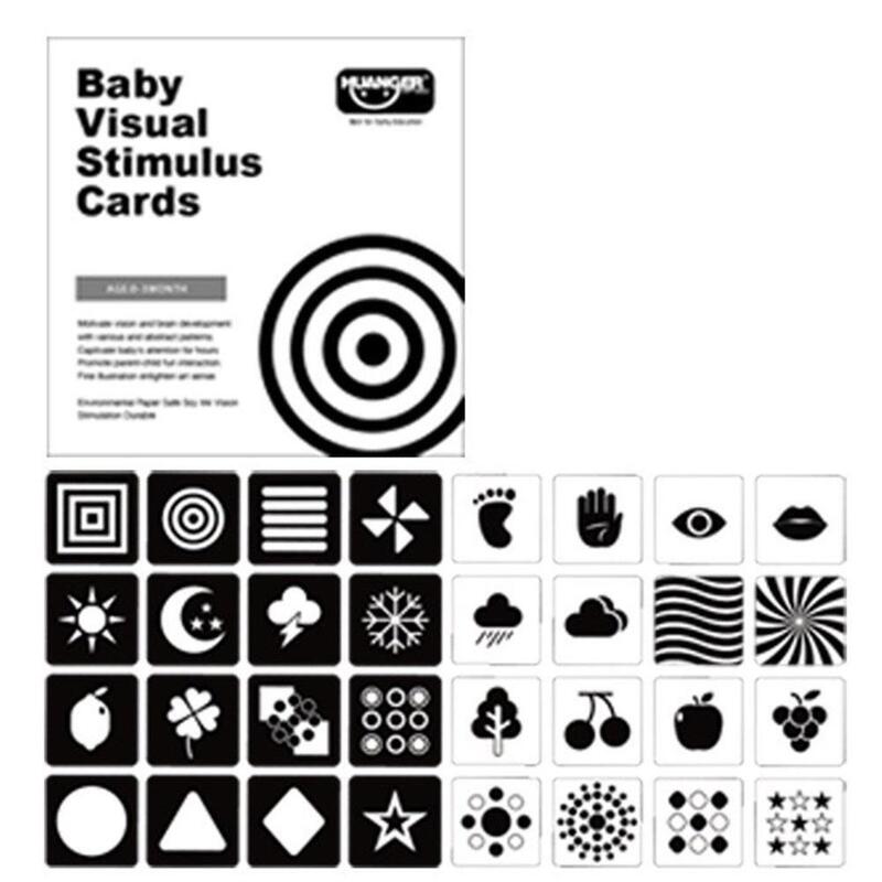 Tarjetas de Color blanco y negro para preescolar, educativo para bebés, de entrenamiento Visual, cartón, Flashcards de comida de animales para niños, cognición