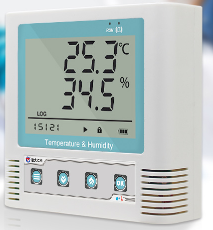 Sensor de temperatura y humedad de alta precisión USB, armario de Medicina de cadena fría de almacén, alta precisión 0,1 ℃, 1.5% RH)