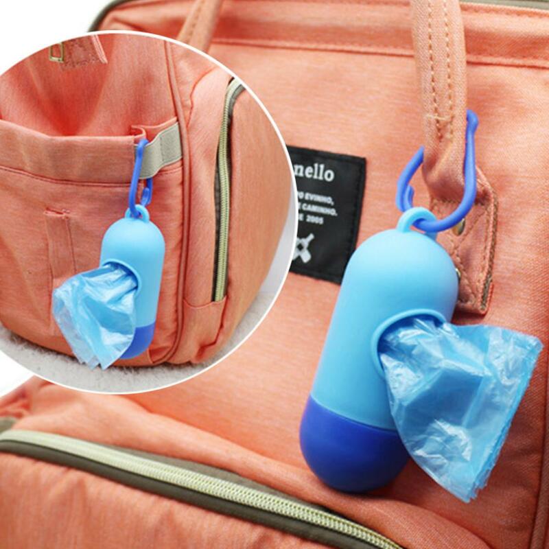 Kuulee 펭귄 아기 기저귀 Discard 가방 케이스 휴대용 일회용 쓰레기 봉투 상자 내마 모성