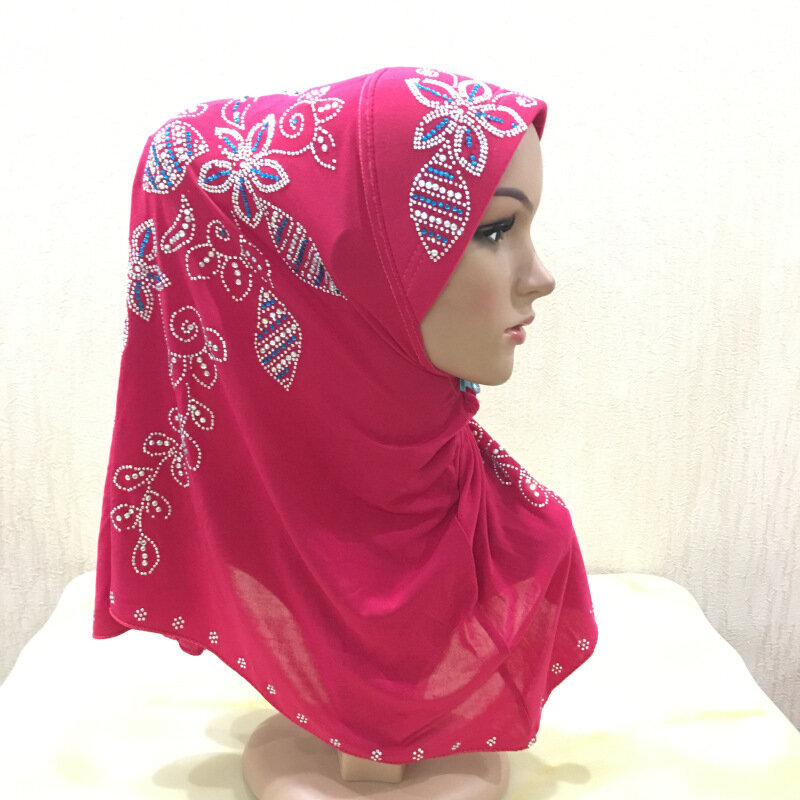 Chim Công Đuôi Đá Cầu Nguyện Hồi Giáo Ngay Hijab Khăn Phụ Nữ Hồi Giáo Malaysia Chắc Chắn Khăn Trùm Đầu Mũ Amila Dây Đầu Khăn Choàng