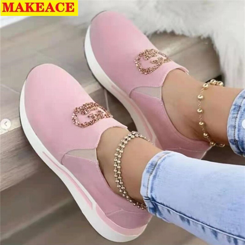 Sneaker Fashion Women's Shoes Autumn 2021 New Flat Comfortable Set Foot Outdoor Casual Shoes Shallow Mouth Walking Running Shoes
