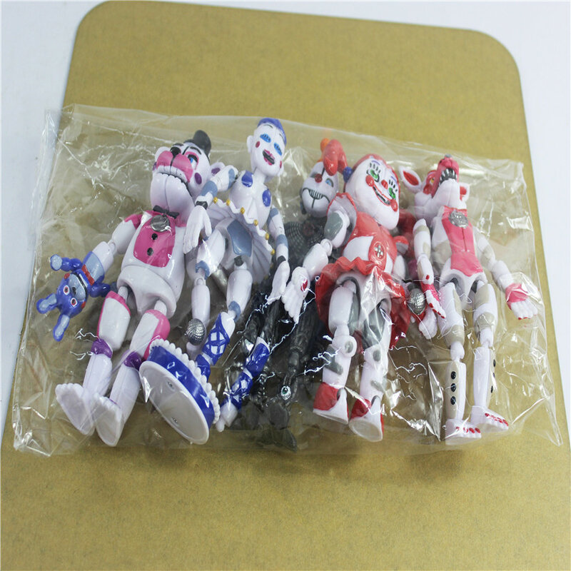 Hot Sell 5 Pcs/Set Cute Anime Five Night At Freddy Toys Action Figure Fnaf Girls Bonnie Bear Foxy Pvc Model Children Gifts