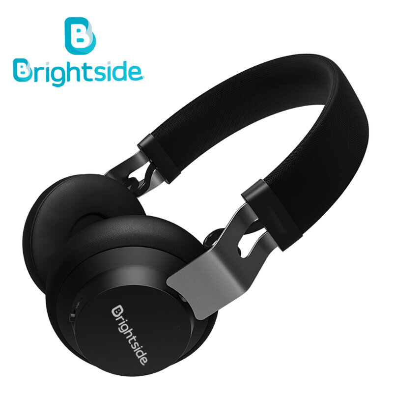 Brightside bezprzewodowe słuchawki z bluetooth głęboki basowy zestaw słuchawkowy słuchawki douszne Stereo z karta fm tf dla ipada telefon komórkowy PC