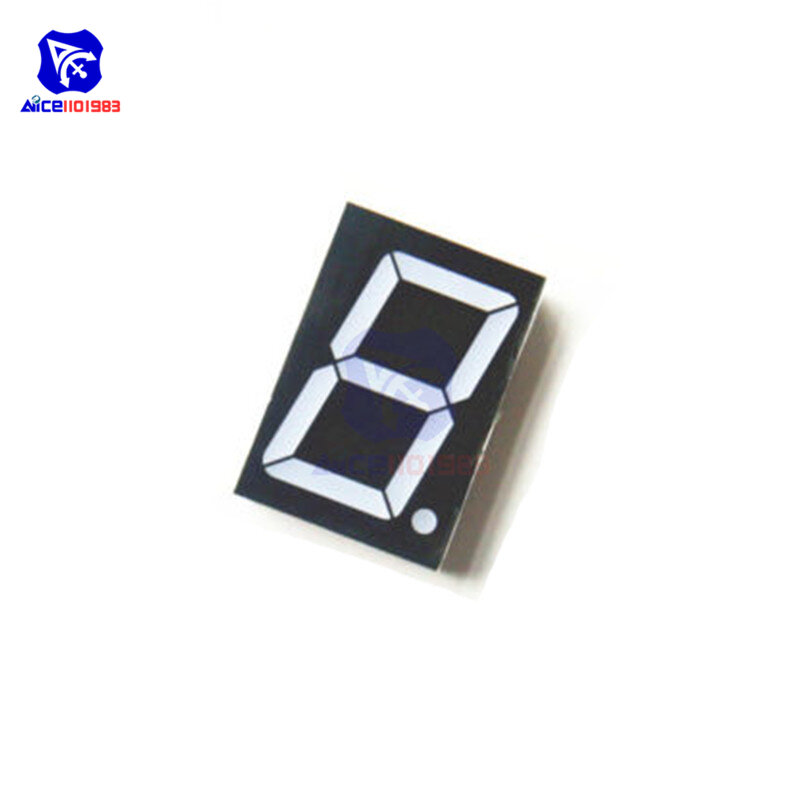 Diymore – Module LED à diode commune, 10 broches, 1 Bit, 7 segments, 2.2x1.5x0.43 pouces, 1.8 pouces, affichage LED rouge, Tube numérique