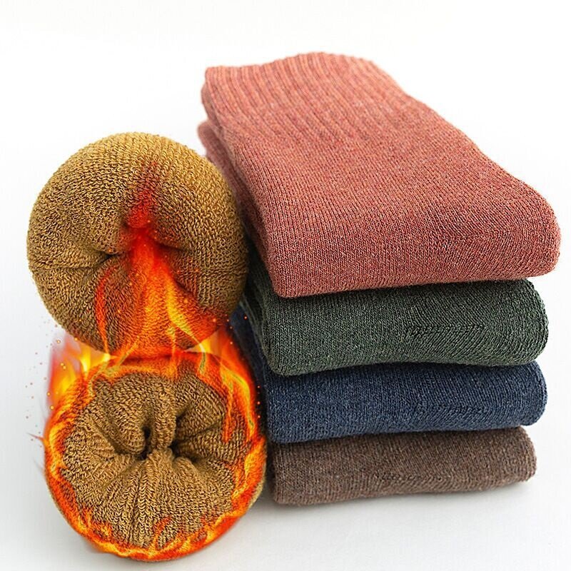 Outono inverno homens meias grossas quentes unisex de alta qualidade japonês e coreano harajuku meias homem toalha terry algodão meias 5 pares