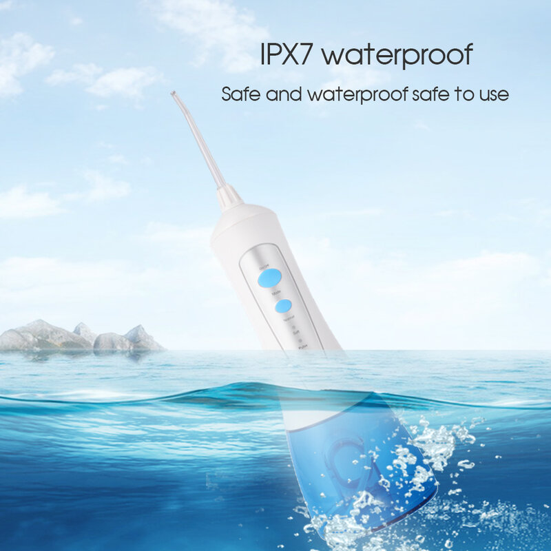 [Boi] 278Ml USB ชาร์จน้ำ Flosser ทันตกรรม Jet Waterpulse Electric Oral Irrigator สำหรับฟันปลอมจัดฟันรากฟันเทียม