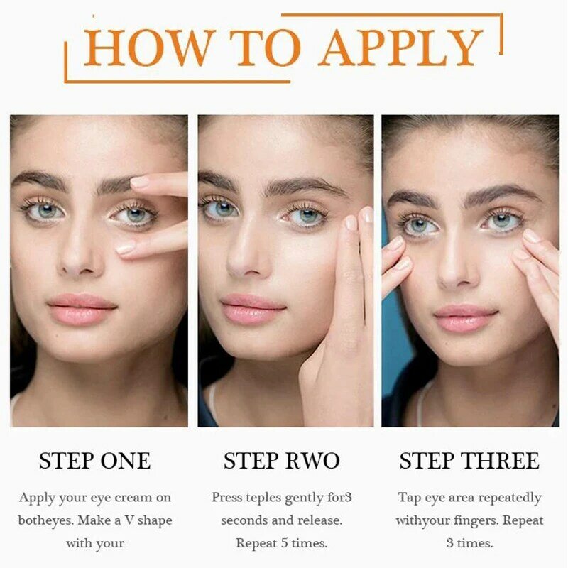 Anti Dark Circle Eyes Care Cream Eye Bags Removal Wrinkle Contour Massage Moisturizing Serum Anti Aging Eye Lift Patches 20g