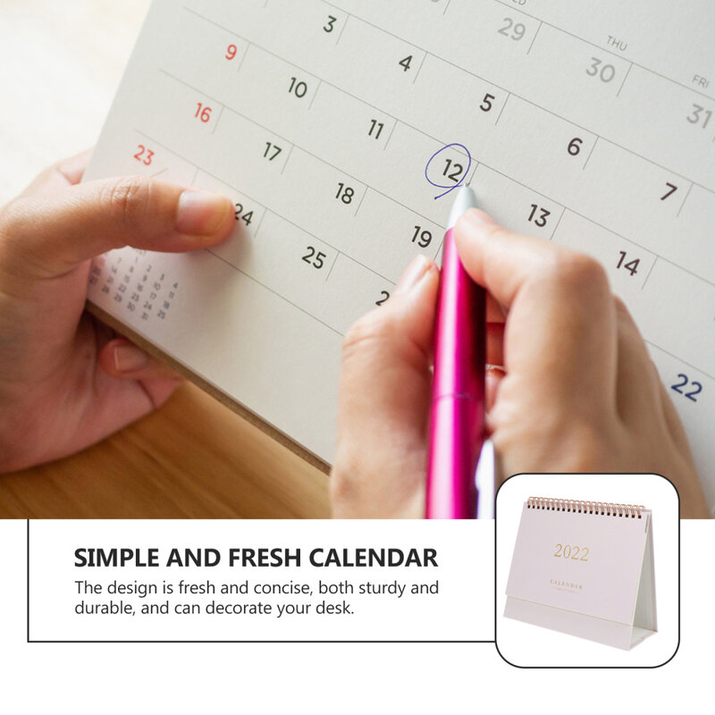 1Pc Desktop 2022 calendario calendario carta calendario scuola ufficio calendario Desktop