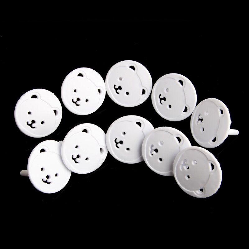 10X Power Kid Socket Cover Baby Child Protector Guard Mains Point Plug Bear New