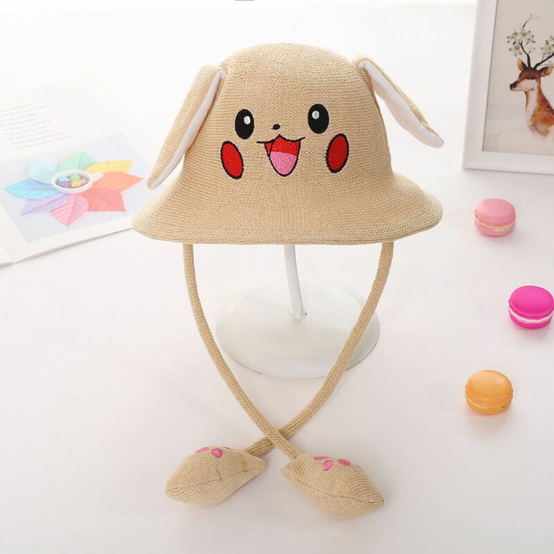 Pokemon Pikachu cappello per bambino orecchie mobili Anime Figure  cappellini vai a maglia Kawaii Cotton Girl inverno bambini cappelli  giocattoli di natale regali / Feste per bambini