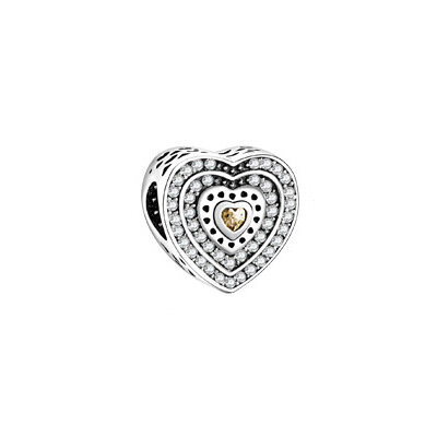 Accesorios de diamante de goteo de aceite en forma de corazón, adecuado para PANDORA CHARM, pulsera de cuentas de plata 925, es un regalo de joyería artesanal para mujer