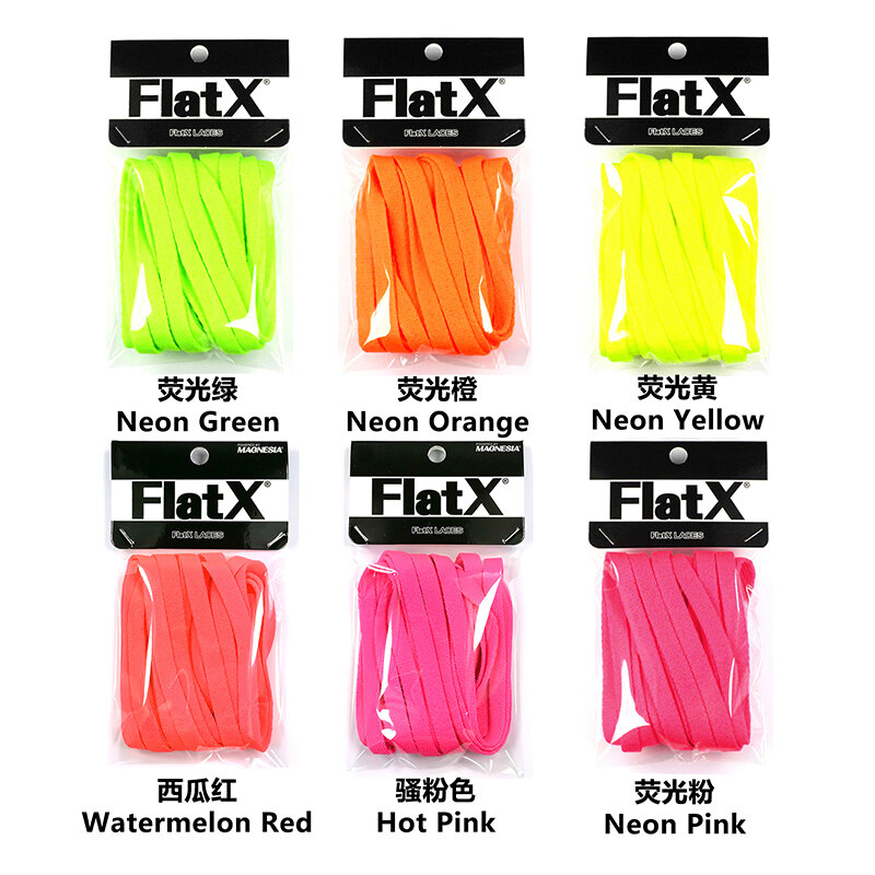 FlatX – lacets rouges de haute qualité, 8mm, pour baskets professionnelles, Anti-dégagement, de marque, vente en gros
