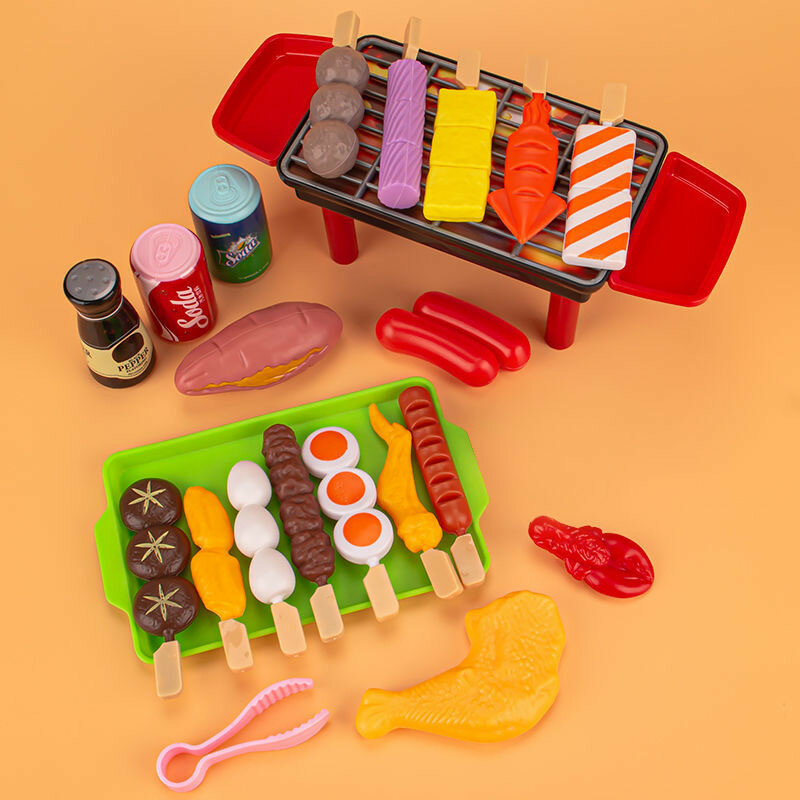 Cucinare cibo giochi di ruolo giocattoli educativi regalo per ragazze bambini bambino finta gioca cucina giocattoli per bambini simulazione Barbecue pentole