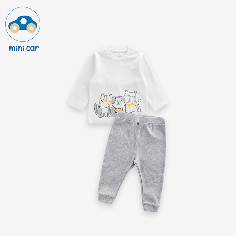 Children's clothes baby clothes boys' baby pajamas T-shirt bottom coat suit spring and autumn winter clotheswinter clothes