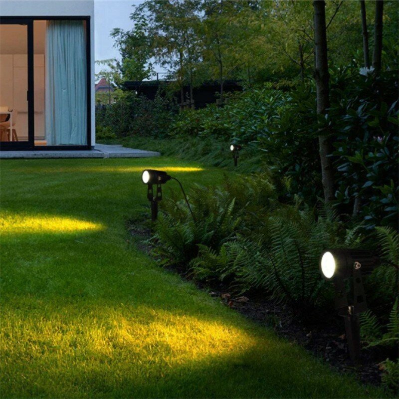 2021 luce di proiezione da giardino luce bianca nera 7w, 9w luce da giardino luce da prato luce da giardino corda da giardino casa impermeabile avanzata