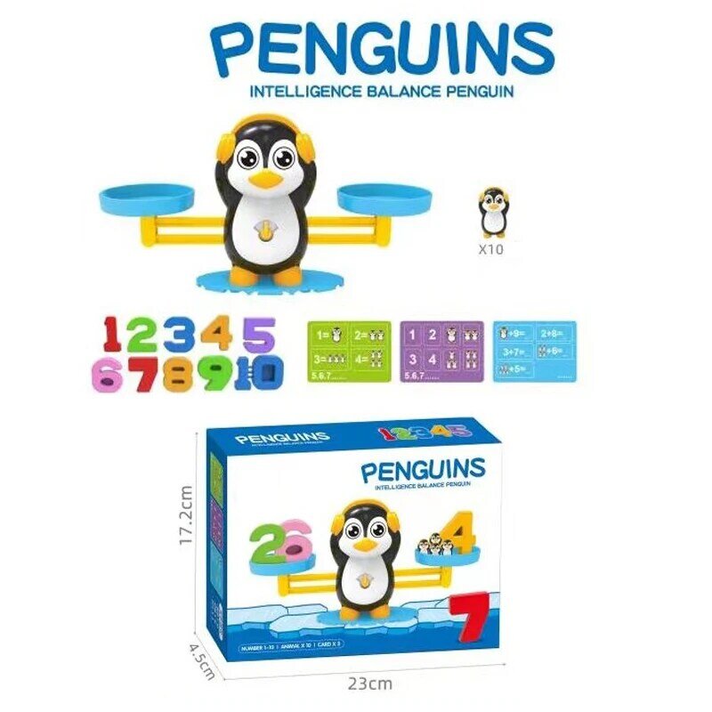 Esun montessori crianças peso equilíbrio animal matemática brinquedos aritmética aprendizagem macaco equilíbrio animal escala número jogo aprendizagem brinquedos