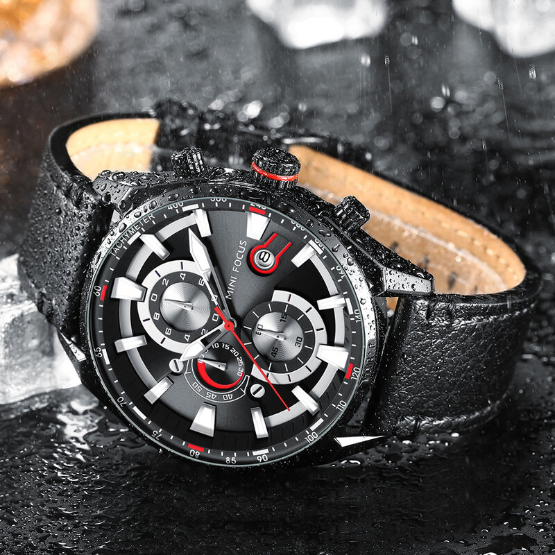 Relógio de quartzo masculino steampunk, relógio de luxo à prova d'água de marca superior com pulseira de couro, cronógrafo luminoso, novo, 2020