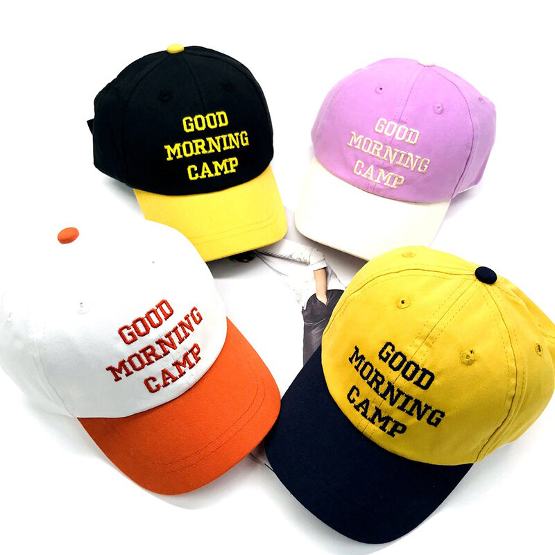 刺cotton付きコットン野球帽,2〜4歳の子供用,調節可能なフラップ付き,キャンプ用,1個