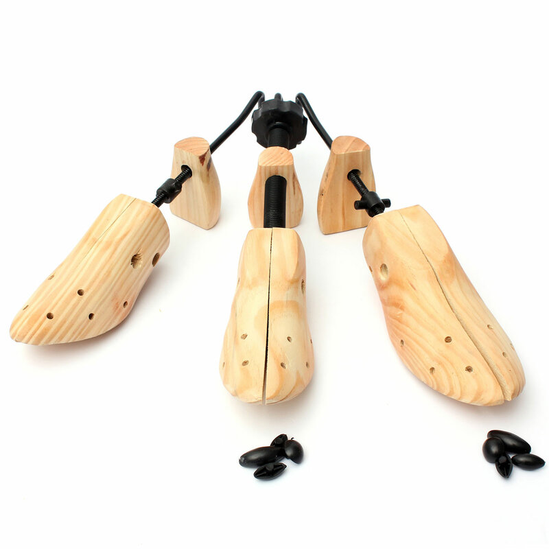 BSAID 1 Piece Shoes Stretcher Wooden Shoe Tree Shaper Rack,Wood Adjustable Zapatos De Homb Expander Trees Size S/M/L Man Women