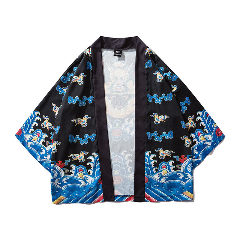 Nowoczesny Kimono modny kardigan odzież styl japoński Yukata кимон японский стиль mężczyzna kobieta wysokiej jakości codzienna odzież uliczna