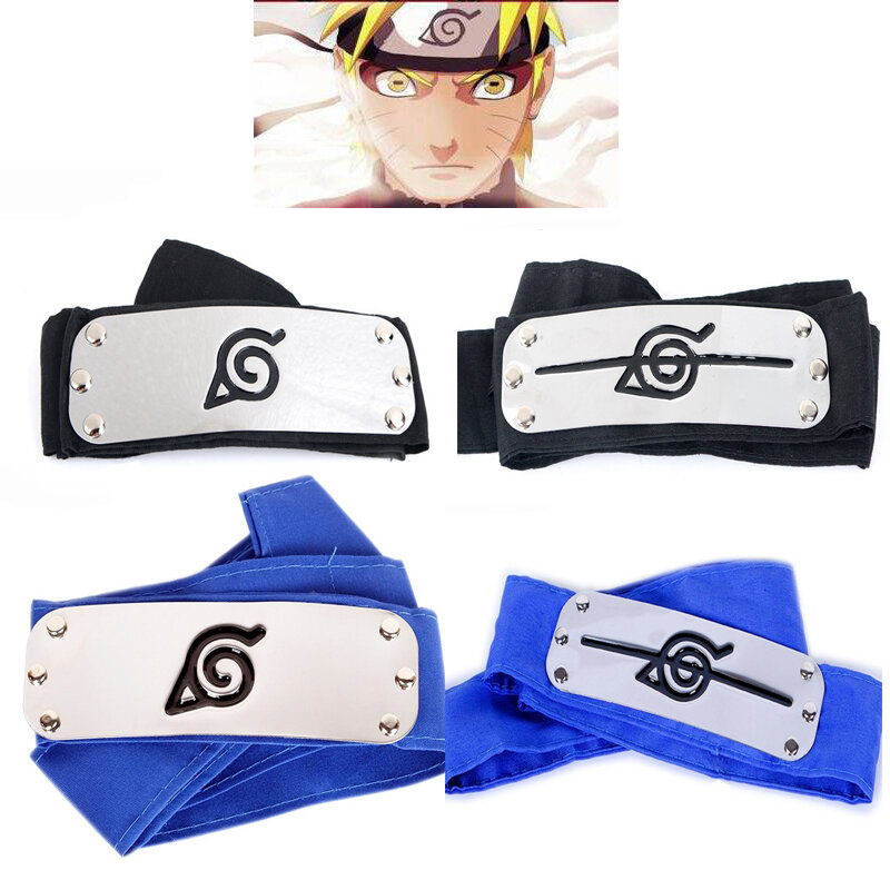 Anime Cosplay Headband, Akatsuki, Kakashi, Uchiha, Sasuke, Headband, Acessórios do traje, Logotipo