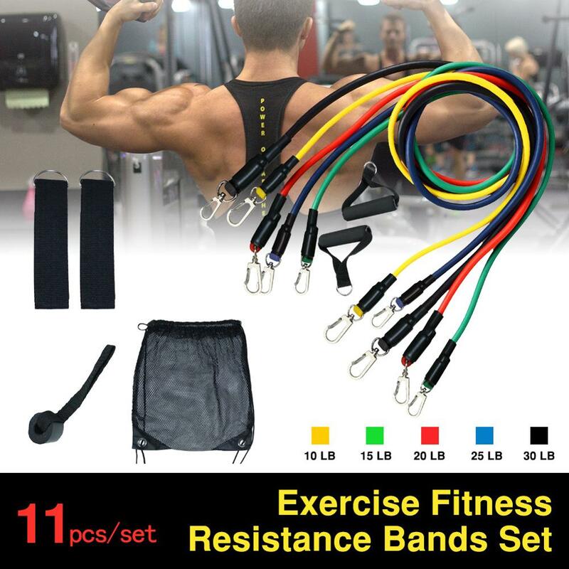 Bandas de resistencia para Fitness, mangos de banda de resistencia para entrenamiento, conjunto de bandas de resistencia para ejercicio, envío directo, novedad