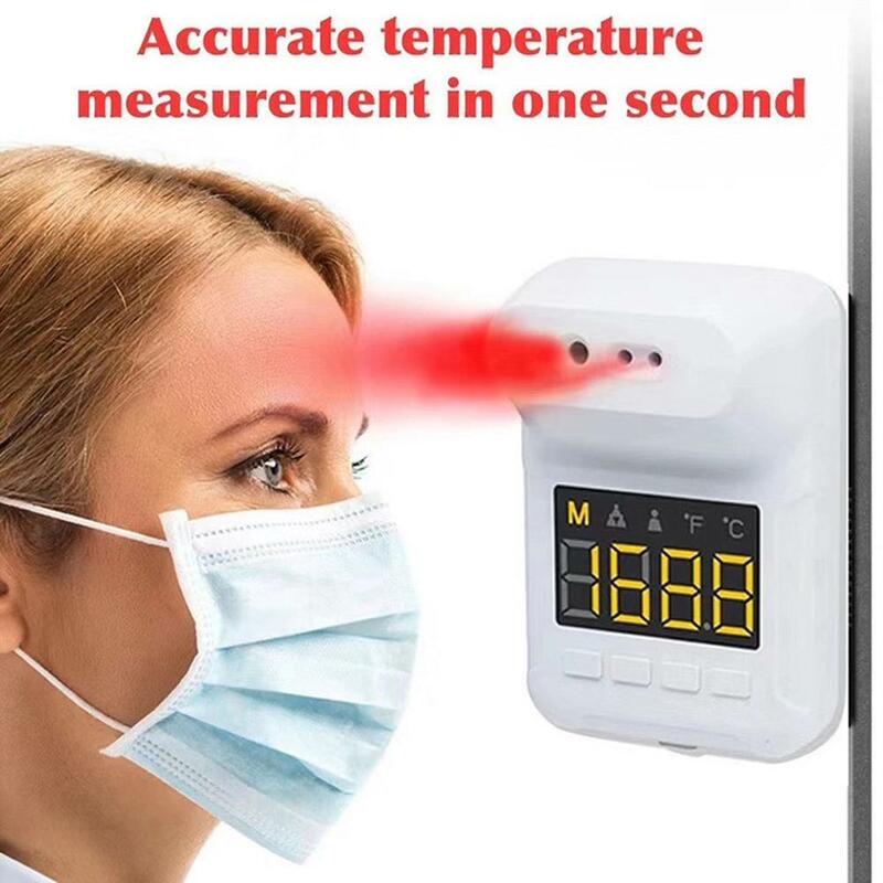 Fixed Non-Contact Temperature Measuring Instrument Voice Broadcast Automatic Induction High Precision Infrared Thermometer