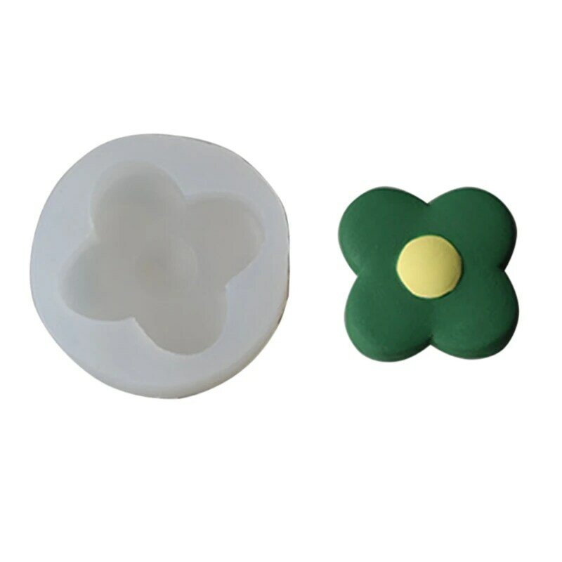 Molde de silicona con forma de flor, decoración con temática de Halloween, personalizado, para velas