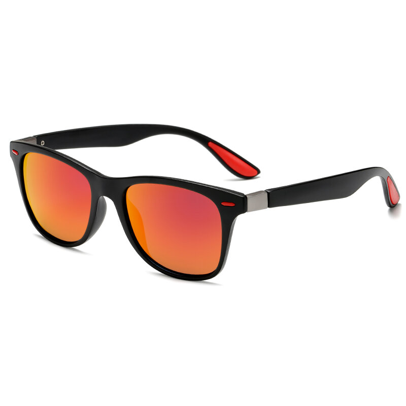 Óculos de sol polarizado clássico, óculos escuros com armação quadrada para homens e mulheres, proteção uv400, 2020