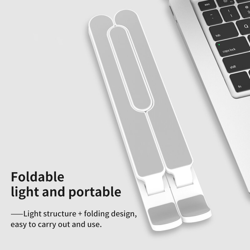 GOOJODOQ Adjustable Foldable Laptop Stand Non-Slip Desktop Notebook Holder Laptop Holder For Macbook Pro Air iPad Pro DELL HP