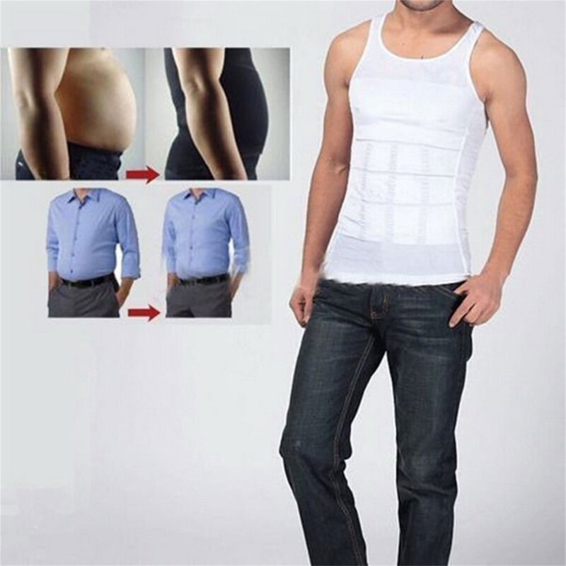 الرجال البطن المشكل الرجال مشد الجسم أسود أبيض سترة القمم سليم البطن الخصر حزام قميص ملابس داخلية الخصر حزام قميص 2020