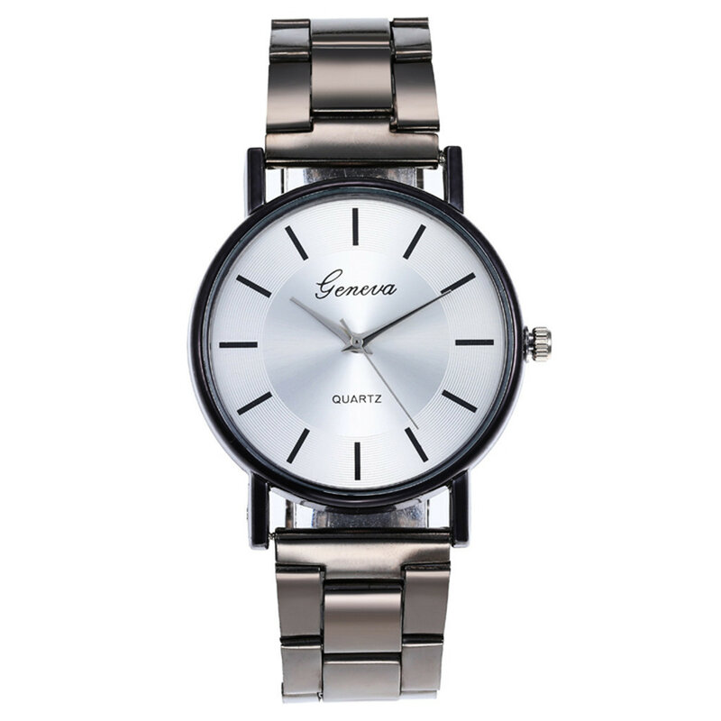 Moda feminina relógios de luxo relógio de quartzo aço inoxidável dial casual pulseira relógios de pulso senhoras vestido reloj mujer