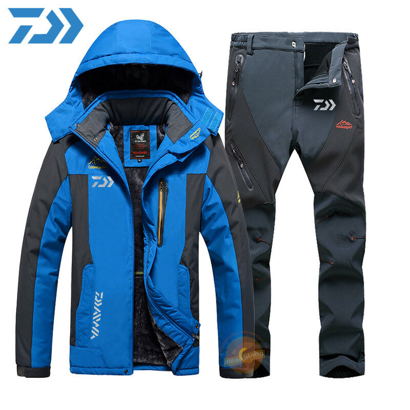 Daiwa-Conjunto de ropa de pesca para hombre, traje de pesca transpirable  para mantener el calor, traje de pesca al aire libre, montañero, ropa de  pesca deportiva para invierno / Pesca