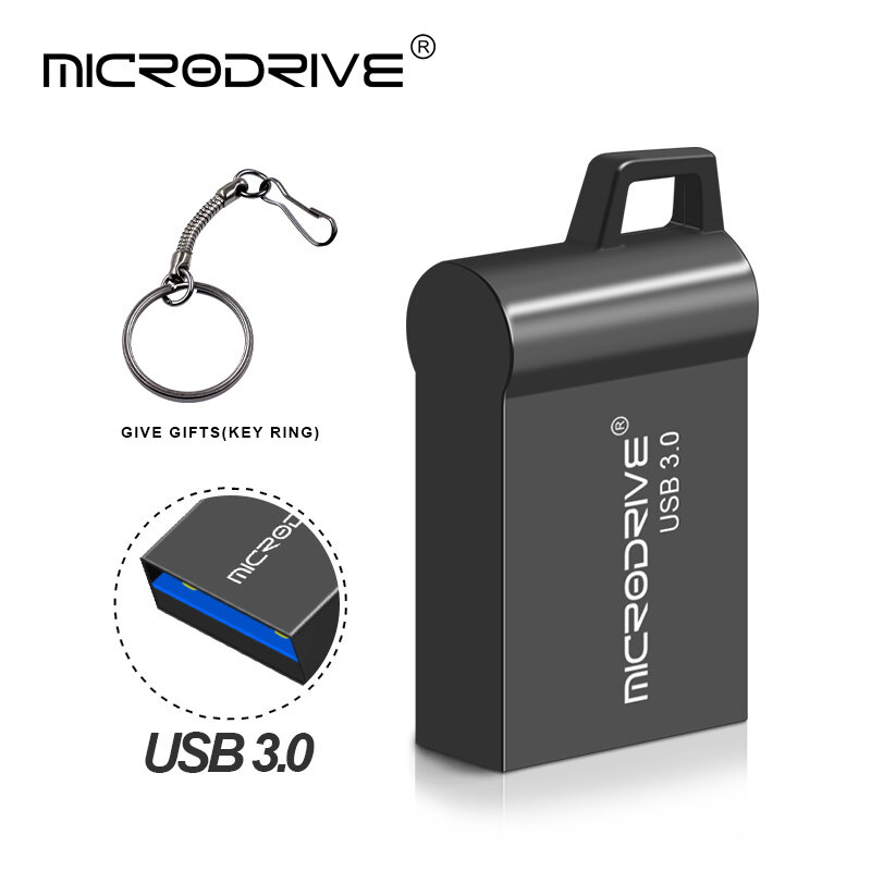 Unidad Flash USB 3,0 de Metal, pendrive de 16gb, 8GB, 32GB, 128gb, 64 gb, Envío Gratis