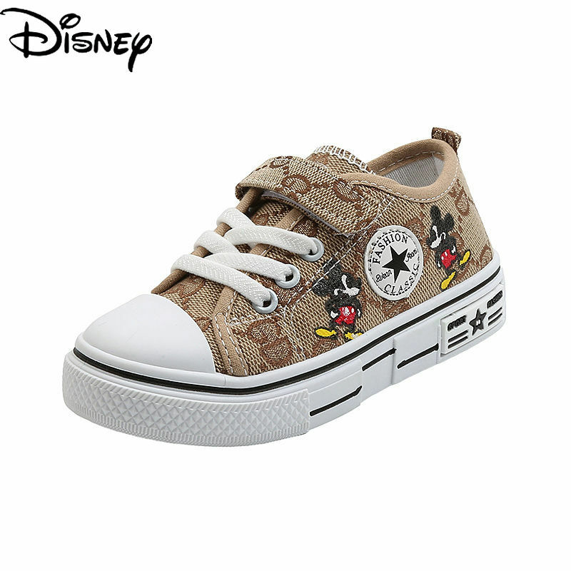 Disney Fashion miękkie podeszwy oddychające antypoślizgowe płaskie buty proste słodkie kreskówki solidne podeszwy dziecięce buty z tkaniny