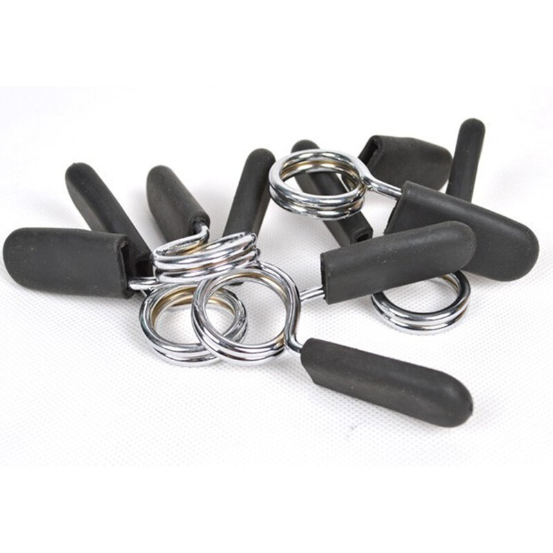 24mm-28mm Barbell Bar Clamps Clips Barbell Dumbbell Bar Collars Weight Spring Locks Gym Weight Bar Dumbbell Lock Clamp Spring
