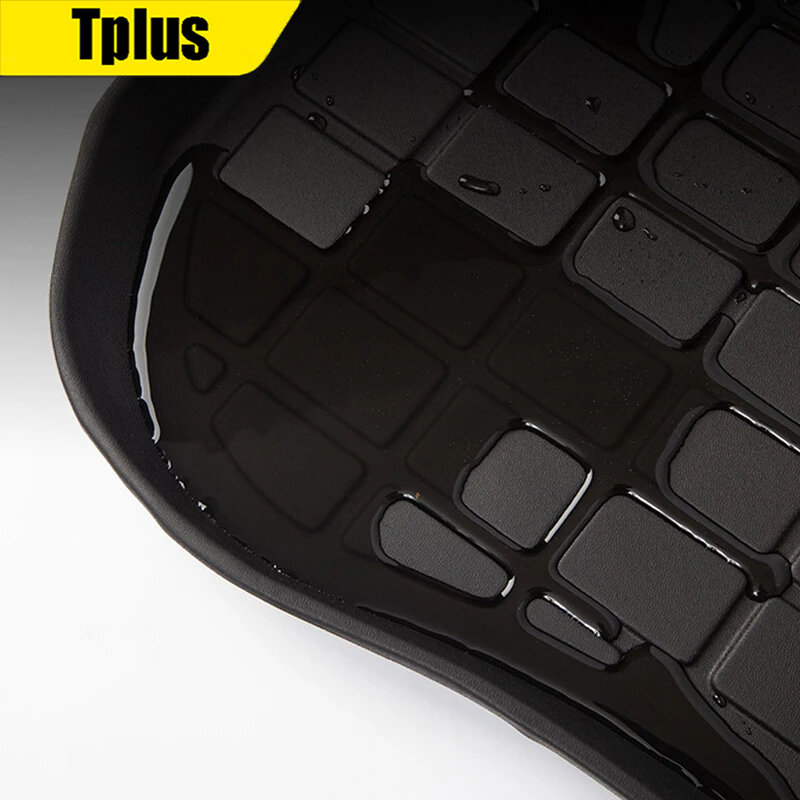 Tplus Car Front Trunk Mat For Tesla Model 3 2021 Accessories TPE Mats Waterproof Wearable Cargo Tray Storage Pads