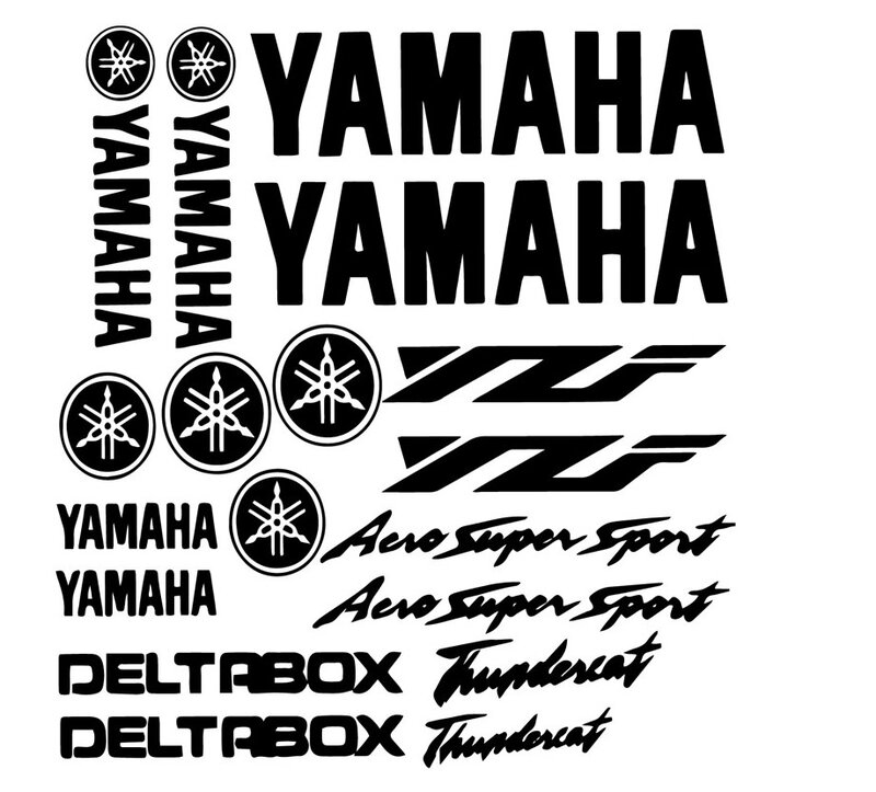 Yamaha-pegatina para autos de dibujos animados, adhesivo de vinilo creativo para autos, pegatinas y calcomanías para ventana