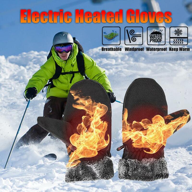 Heating Gloves Charging Gloves Lithium Battery Waterproof Heating Electric Motorcycle Battery Heating Gloves Warm Gloves