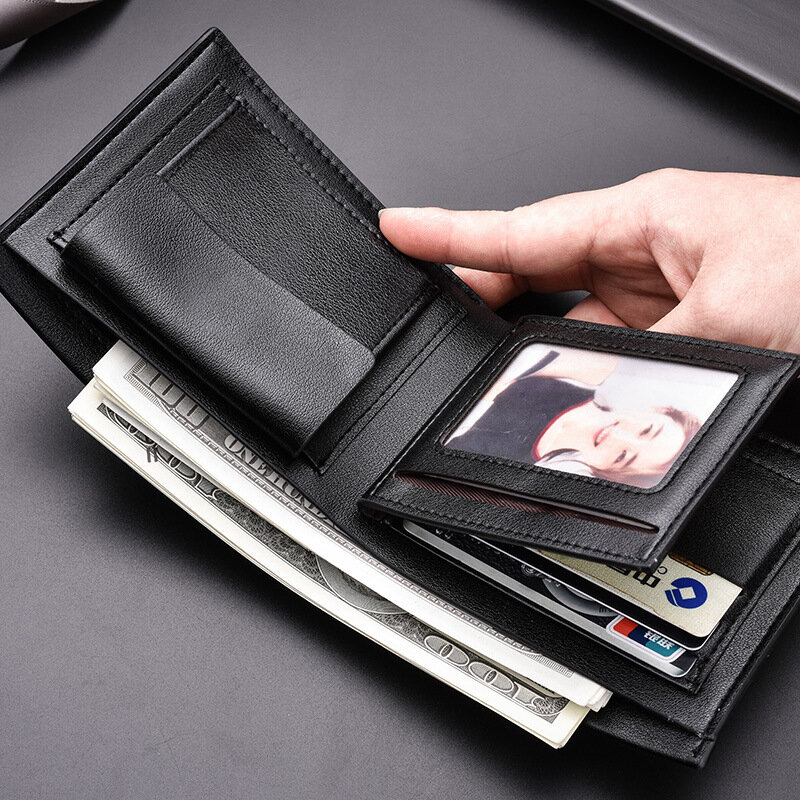 محفظة الرجال جديد عادية الرجال محافظ فاخرة محافظ عالية الجودة سستة محفظة متعددة بطاقة Vintage عملة حقيبة الرجال محافظ