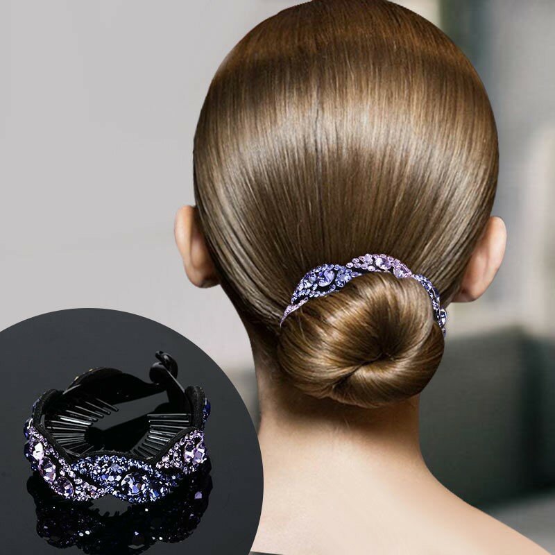 Pinzas para el pelo con diamantes de imitación de cristal para mujer, pasadores de Horquillas de flor, horquillas, accesorios para el cabello, 1 ud.
