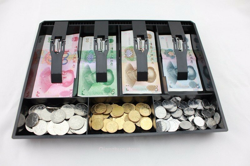 plastic Money Counter case Hard case Cash register box New Classify store Cashier coin Drawer box cash drawer tray