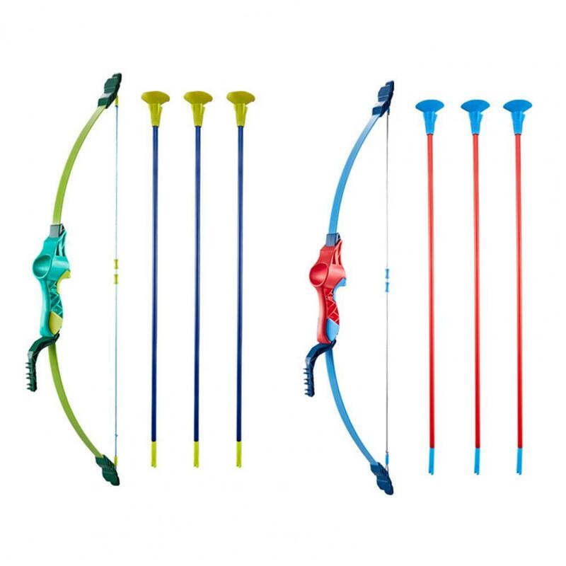 1Set durevole bambini arco esterno freccia Kit intrattenimento sport tiro a distanza giocattolo per tiro con l'arco arco freccia Set bambini elastici all'aperto