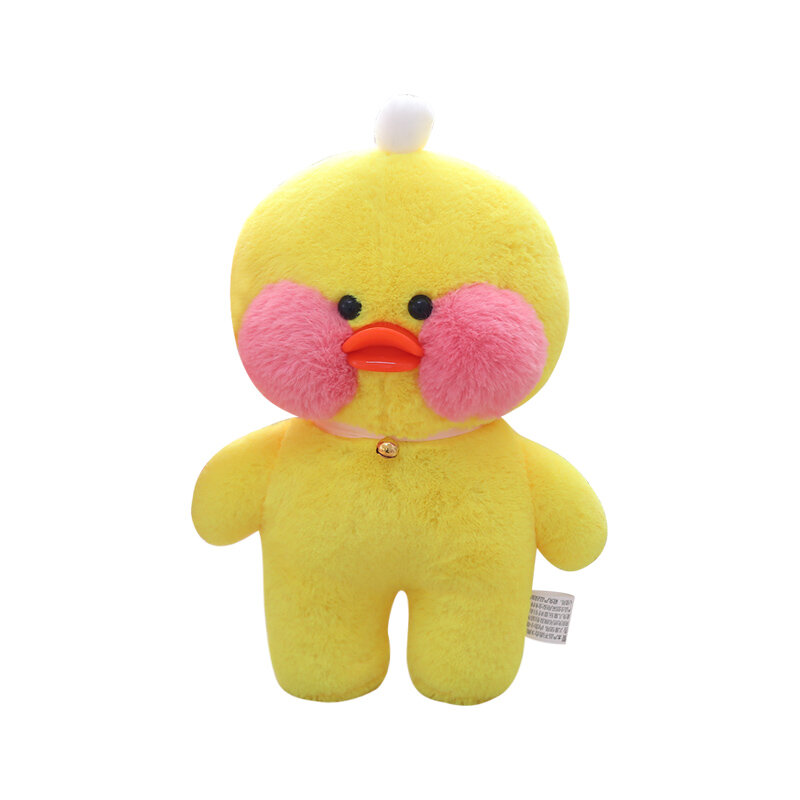 30cm 만화 귀여운 LaLafanfan 카페 오리 플러시 장난감 부드러운 Kawaii 오리 인형 동물 베개 어린이를위한 생일 선물 어린이