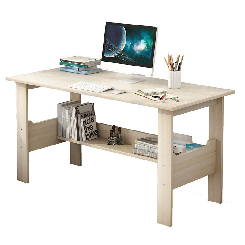 Bureau d'ordinateur en bois 100/120cm, Table d'écriture, support universel pour ordinateur portable, mobilier de bureau à domicile, poste de travail, Table d'étude