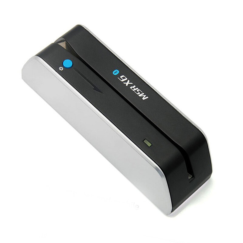 Bilhete de pagamento móvel crachás escritor magnético do leitor de cartão de crédito com bluetooth