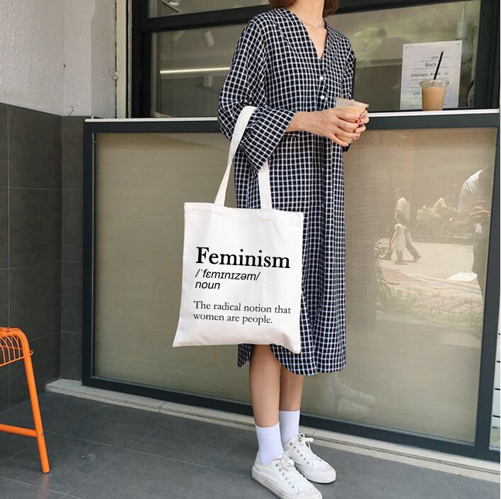 Bolsa de lona feminina, bolsa de ombro dobrável, reutilizável, eco, da moda, casual, escolar, 2019