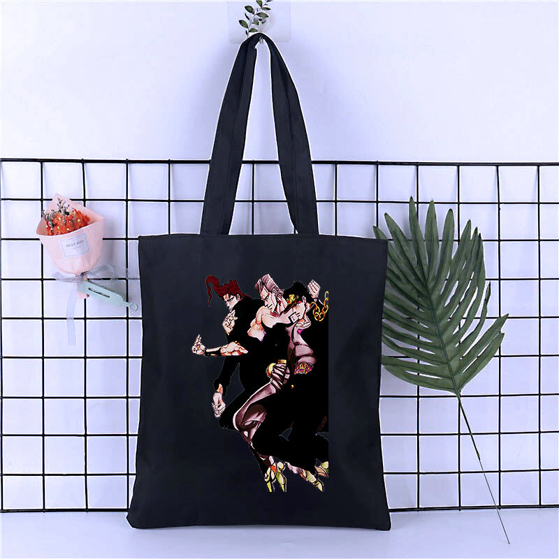 Bolso de compras con estampado de JOJO para mujer, bolsa de lona reutilizable, de diseñador, para la playa, personalizable